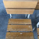 Wooden and iron chair suites from the 70's