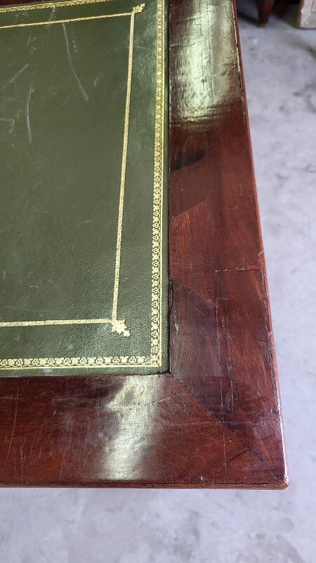 SMALL WRITING DESK WITH 1 DRAWER IN MAHOGANY