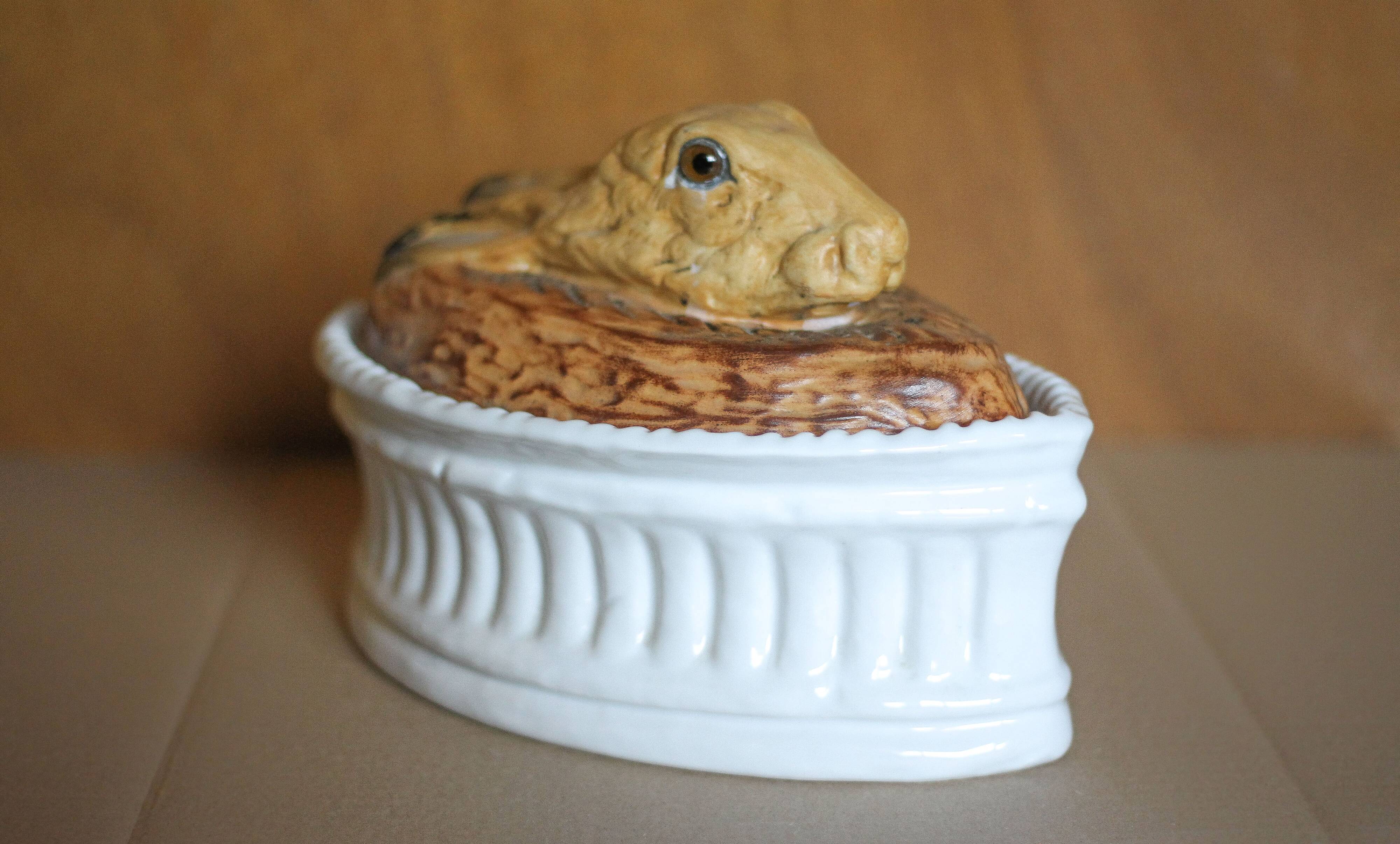 Pillivuyt terrine, serving dish, Pillivuyt porcelain, gratin dish