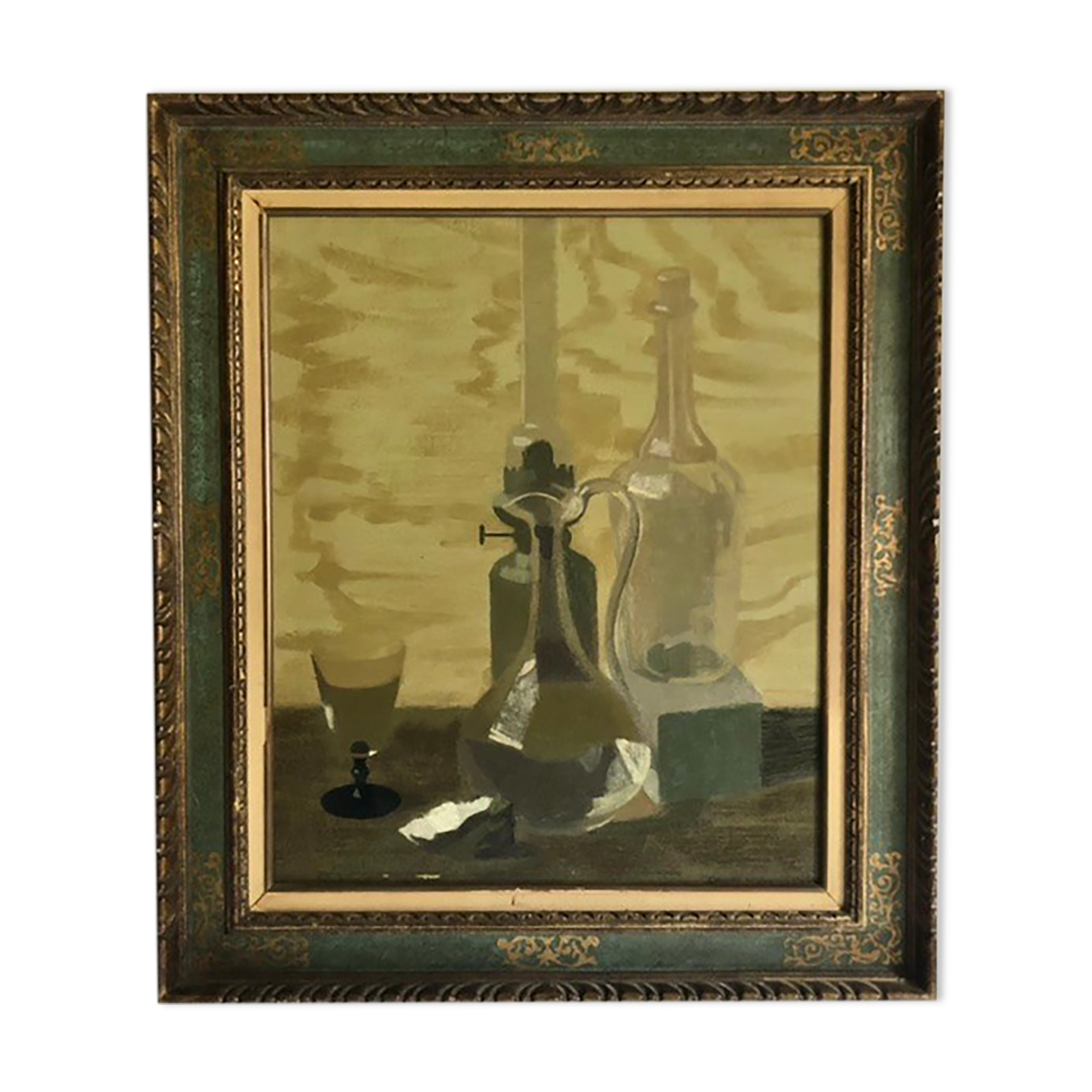 Painting oil on canvas beautiful signature