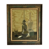 Painting oil on canvas beautiful signature