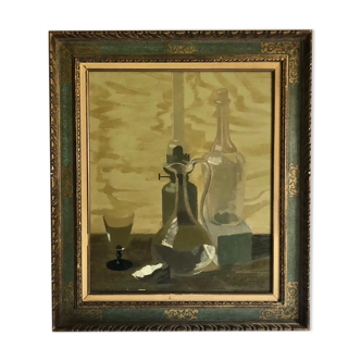 Painting oil on canvas beautiful signature