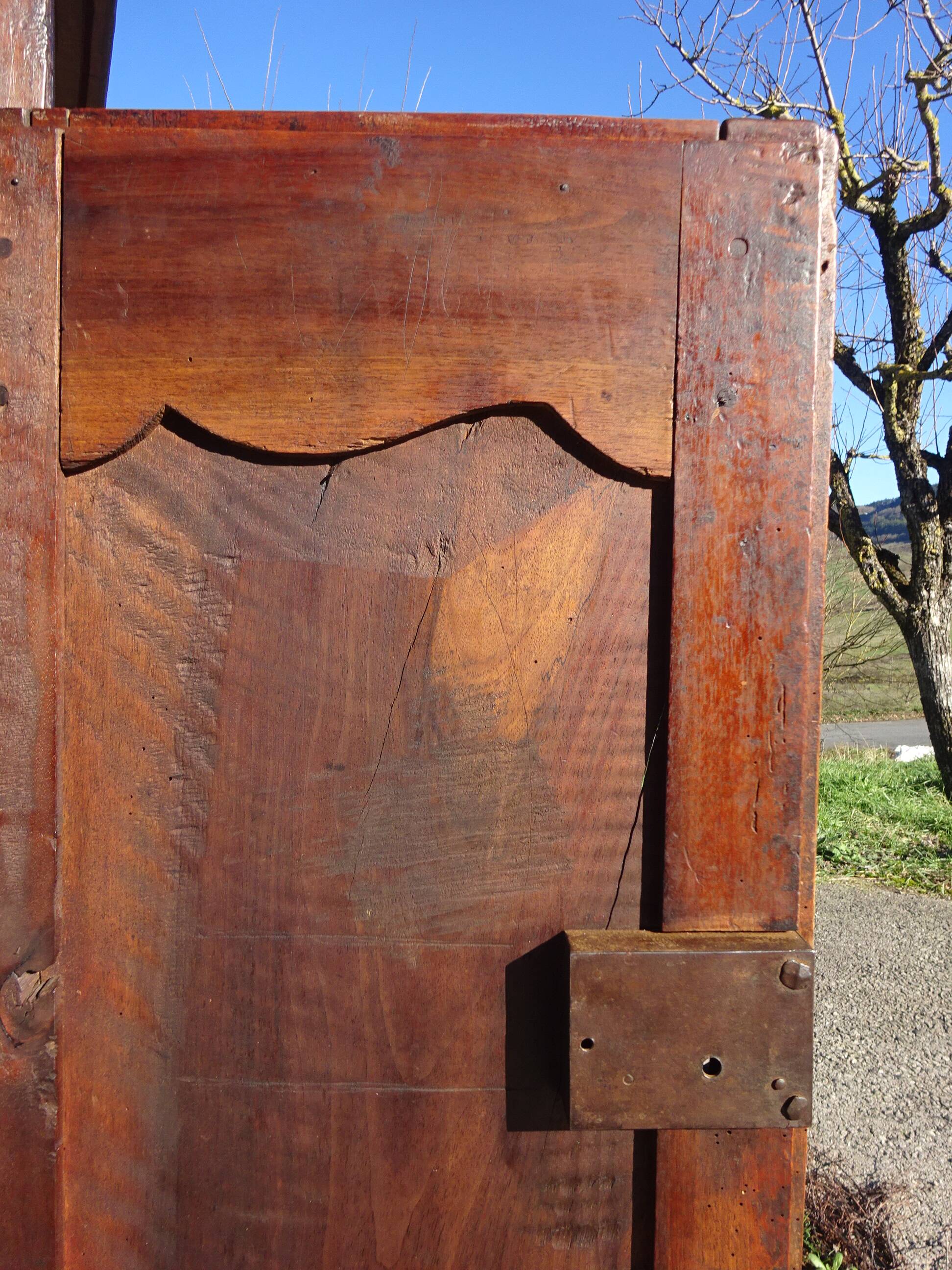 Antique walnut wedding sideboard
