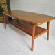 Mid century vintage oak coffee table