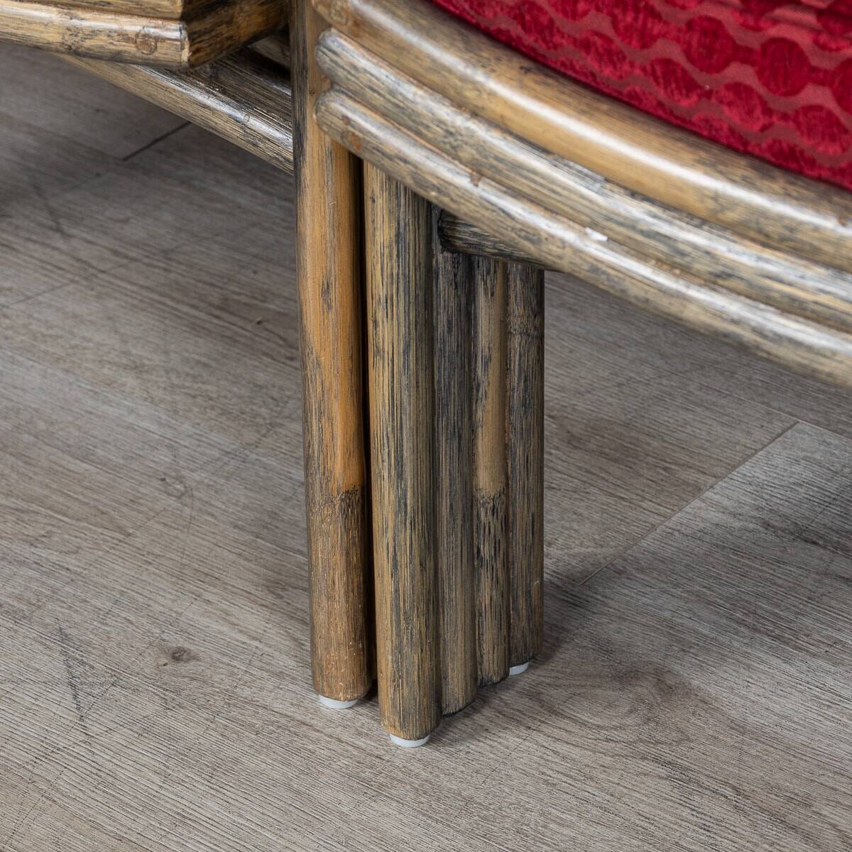 20thc american dining table & four chairs by mcguire