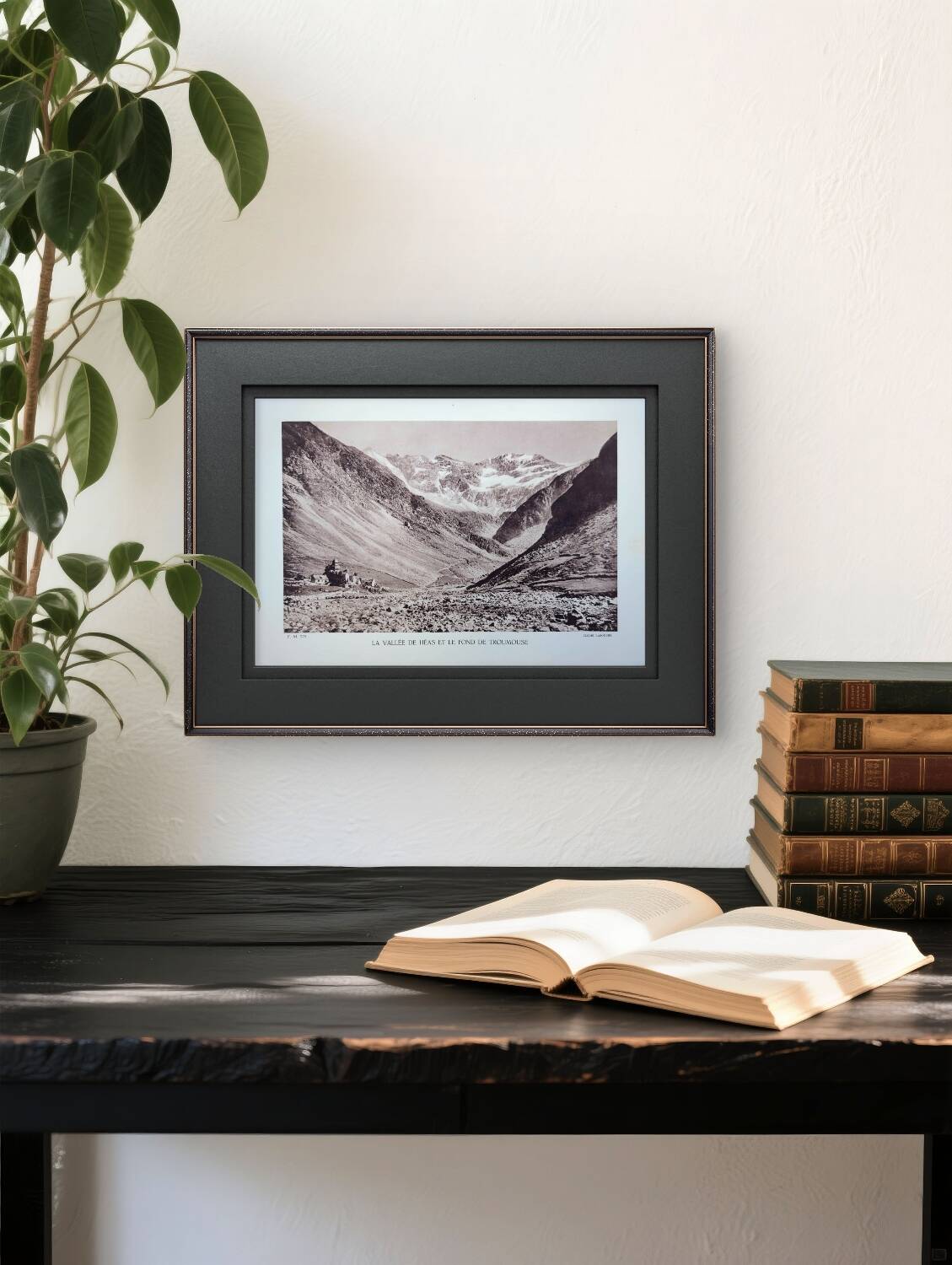 The Héas valley, Hautes-Pyrénées, photo print from 1937.