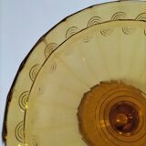 Plat piedouche en verre