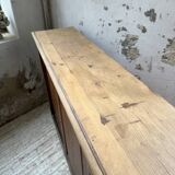 XL oak workshop sideboard with sliding doors from 1900