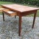 Vintage oak desk table with 2 drawers