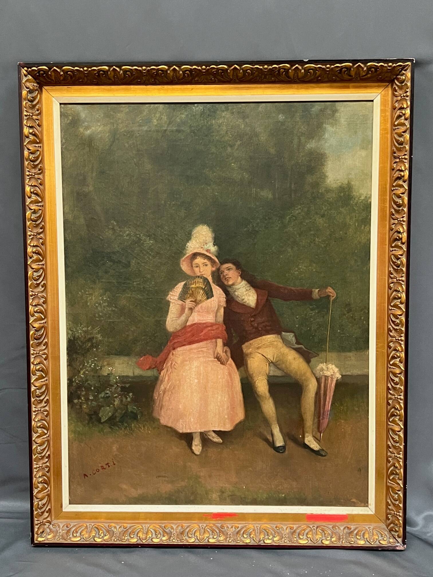 A. Corti. Gallant scene.