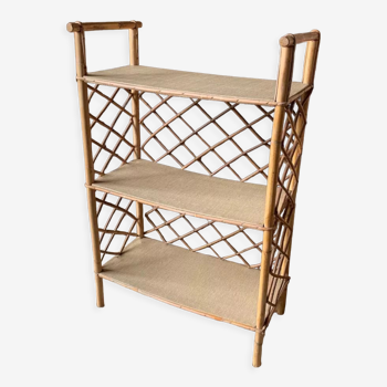 Rattan shelf