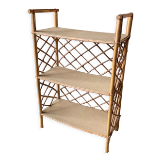 Rattan shelf