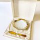 Antique Limoges ceramic butter dish and knife in their original case. Circa 1950