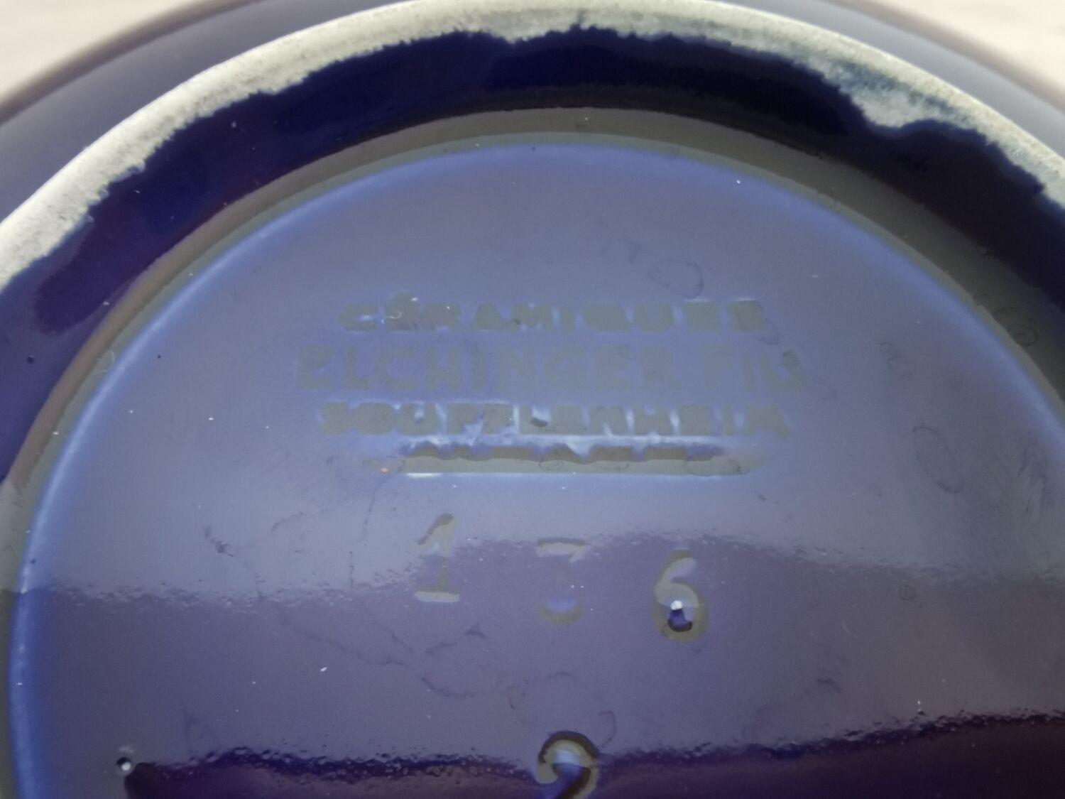 Elchinger blue ceramic box