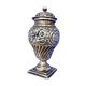 Pepper or salt shaker in sterling silver - English hallmark