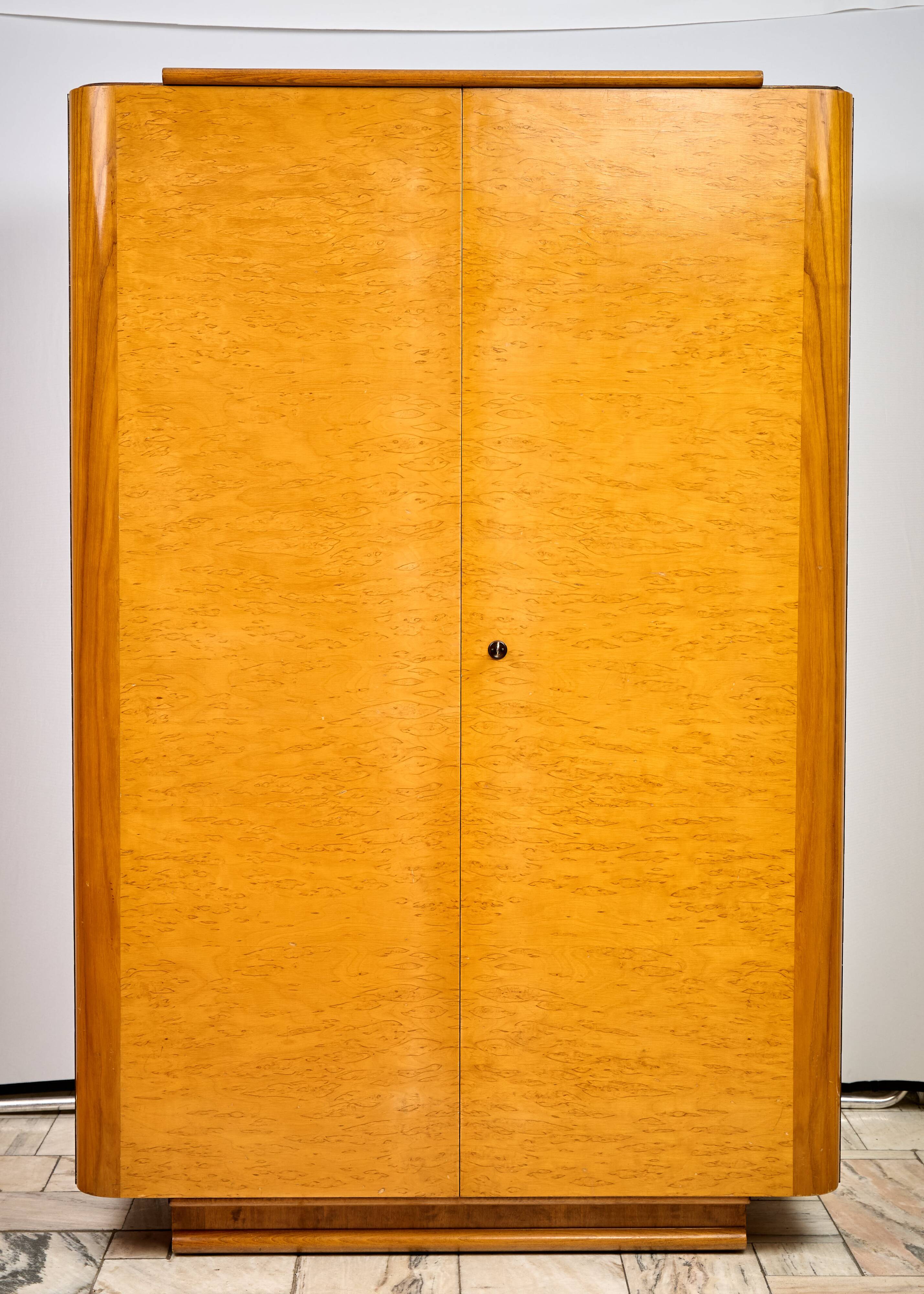 Art Déco Wardrobe by Jindřich Halabala, 1960s, Czechoslovakia