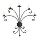 Wall sconce in wrought iron with 5 lights - Italy