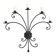Wall sconce in wrought iron with 5 lights - Italy