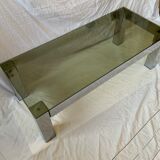 Vintage glass coffee table