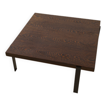 Table basse vintage en wengé, années 1960