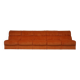 Orange Corduroy Modular Sofa, 1970s, Set of 5