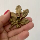 Set of 5 small vintage brass candlesticks / candle holders