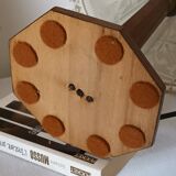 Vintage lace marquetry bedside lamp