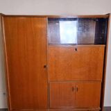 Vintage secretary cabinet from the 60s in teak