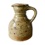 Sandstone pitcher signed Pierre Digan, 70s, la Borne