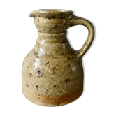 Sandstone pitcher signed Pierre Digan, 70s, la Borne