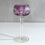 Collection of Lead Crystal Glasses, Colored Wine Glasses