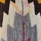 Housse de coussin en patchwork turc vintage, 40 x 40 cm