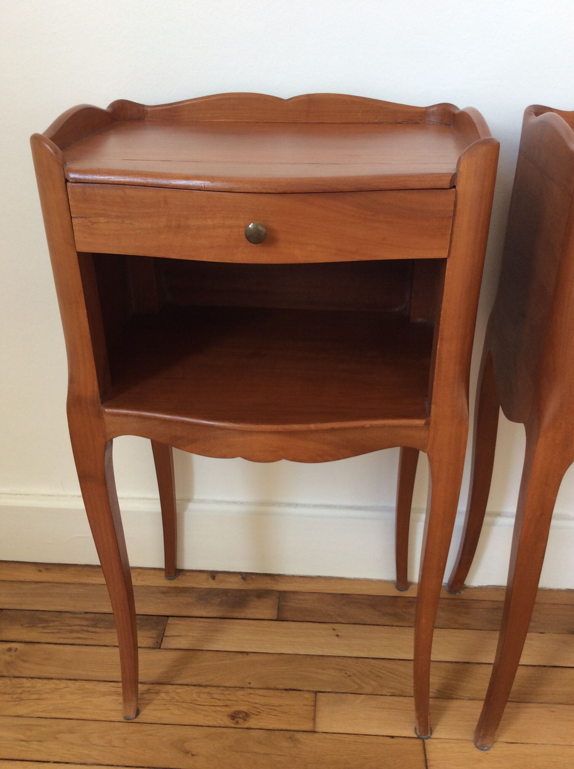 Louis XV style bedside pair