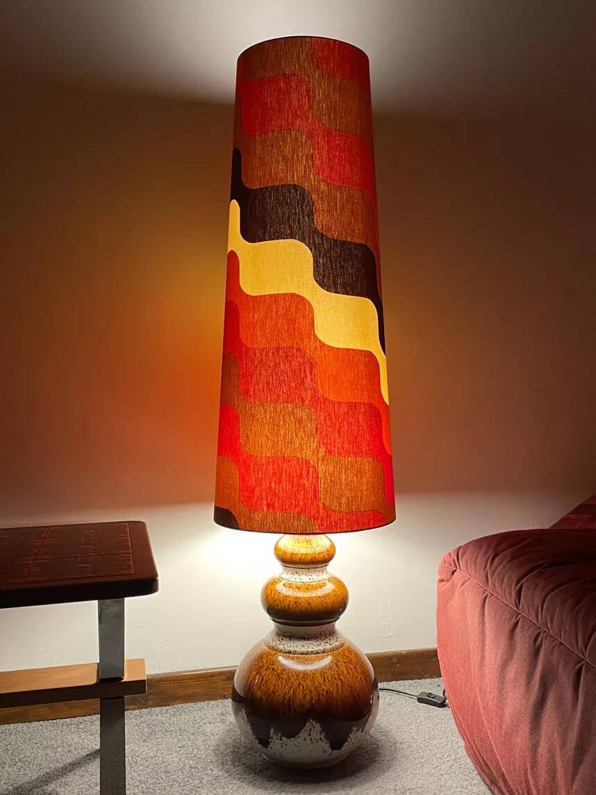 Lampe de sol Vibration - vintage 1970's