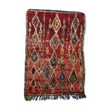 Moroccan Berber carpet Boucherouite 1.63x1.10m