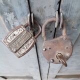 Patinated industrial wardrobe