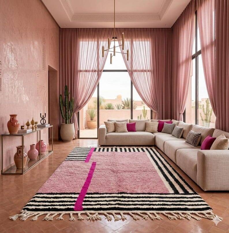 Handmade Moroccan Berber rug 250/250 cm