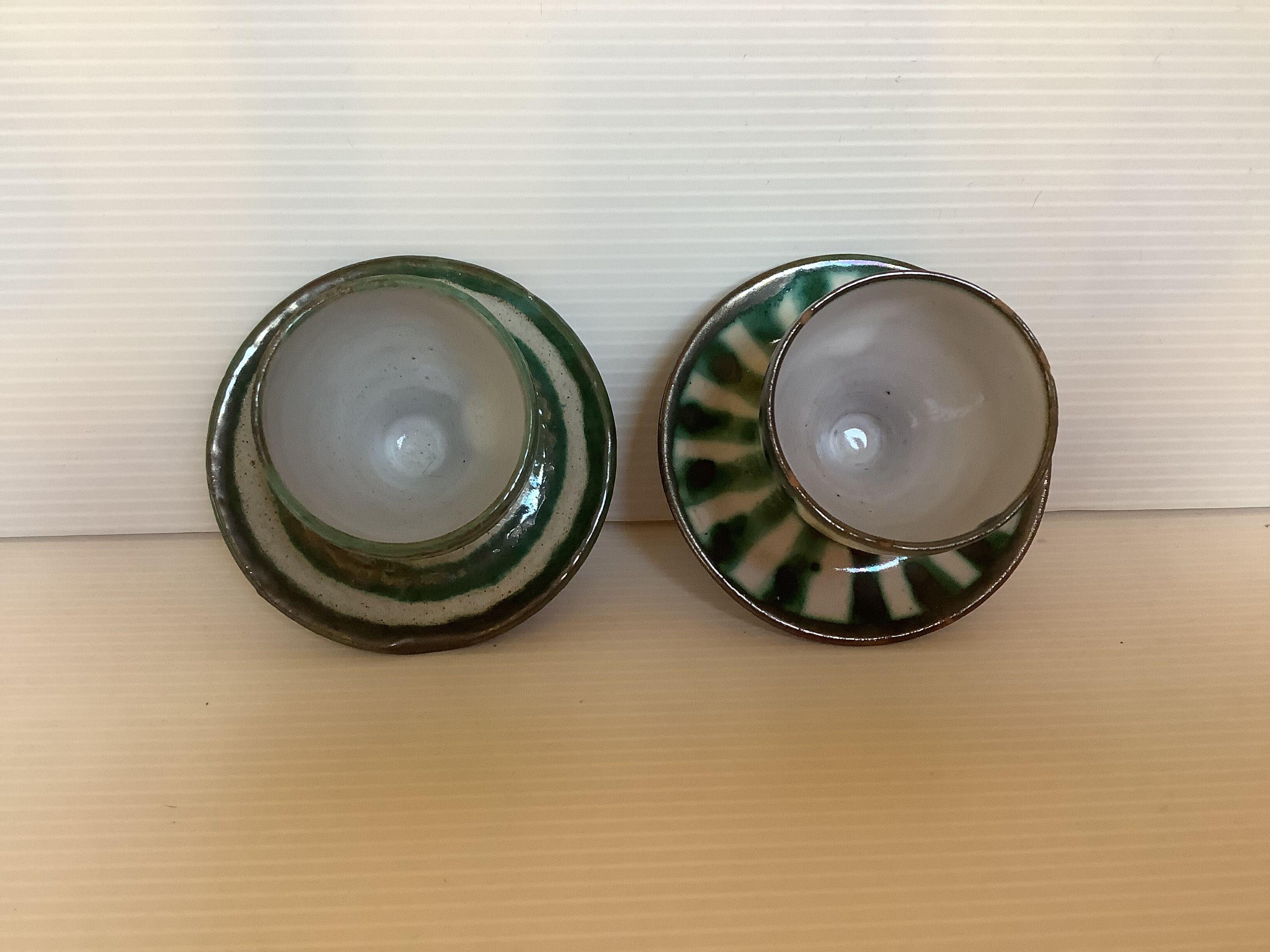 Paire de coquetiers Robert Picault Vallauris