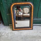 Small mirror louis philippe noir of the XIX  th siecle n° 43