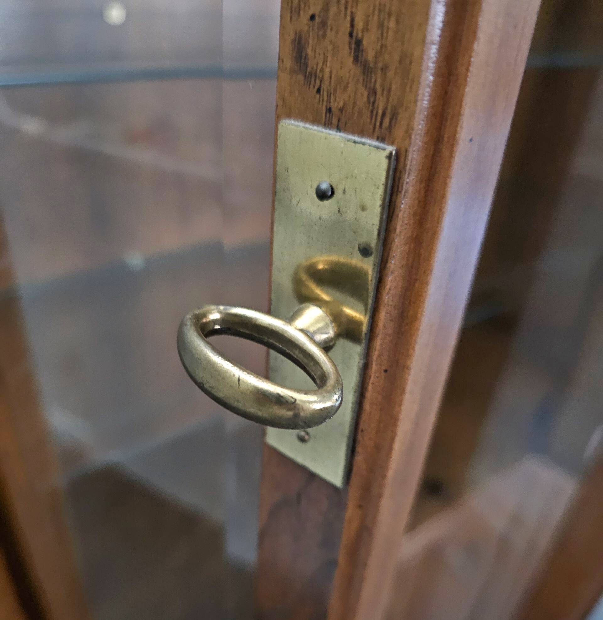 Late 20th Century Vintage Boho Drexel Campaign China Cabinet