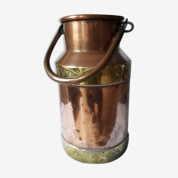 Copper and brass pot
