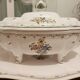 Tureen and platter signed Bondil in Moustiers, Provençal art earthenware
