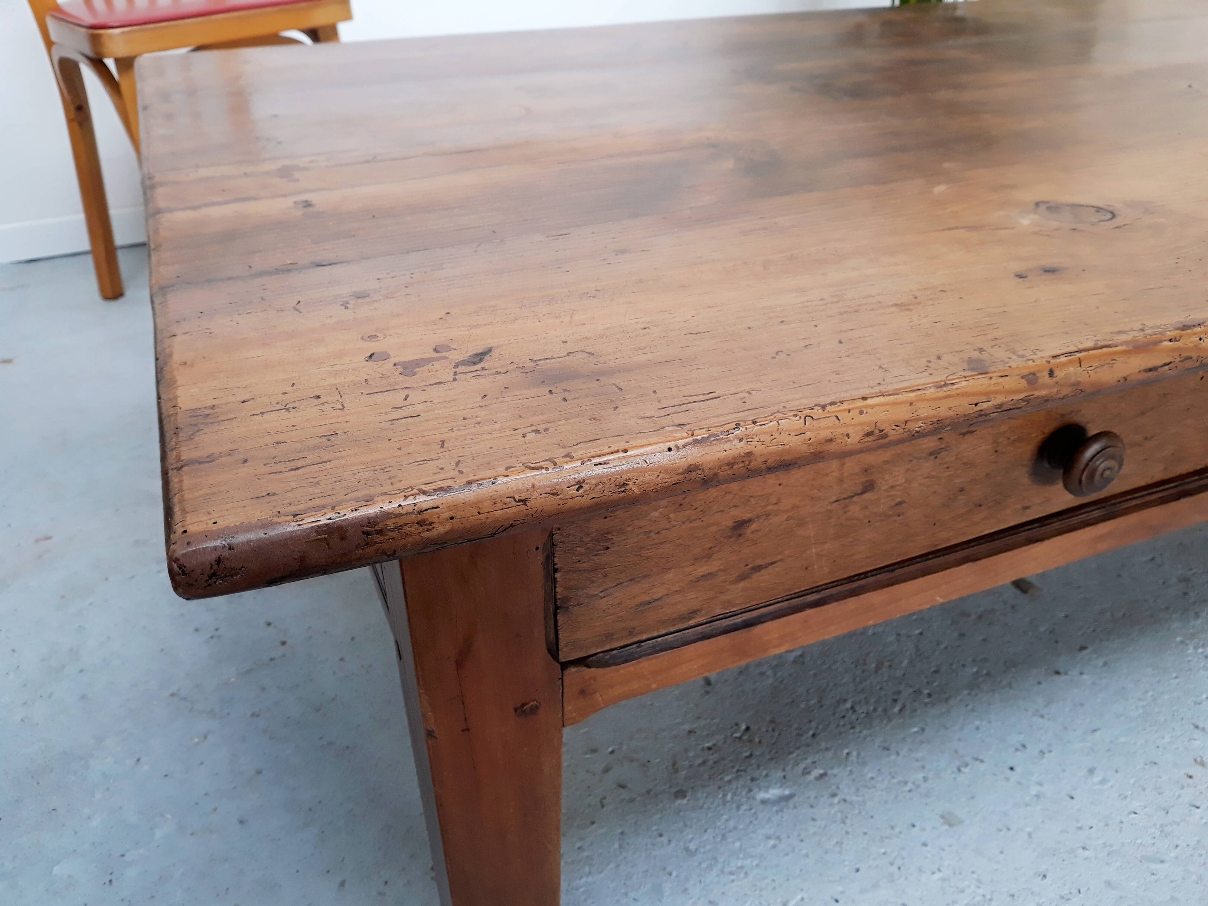 Vintage wood farm table
