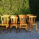 Ensemble de 8 chaises bistrot dépareillées