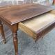 Small flat desk 1900 walnut