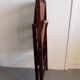 Chaise pliable vintage rotin