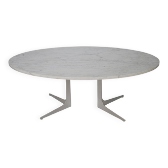 Table basse en marbre par Herbert Hirche pour Christian Holzäpfel, années 1960