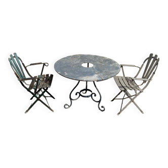 Garden furniture and 2 armchairs 1900