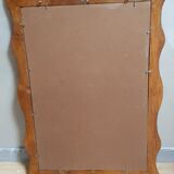 Frame wood mirror vintage 1950 - 70x50cm