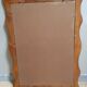 Frame wood mirror vintage 1950 - 70x50cm